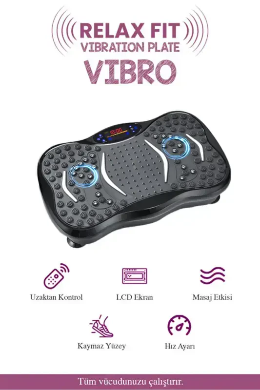 Vibro Vibration Plate Exercise and Vibration Hip Abdomen Arm Leg Sports Equipment - 3