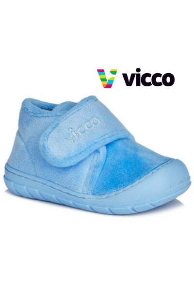 Vicco Color İlk Adım Bebek Ortopedik Çocuk Panduf Spor Ayakkabı MAVİ - 22