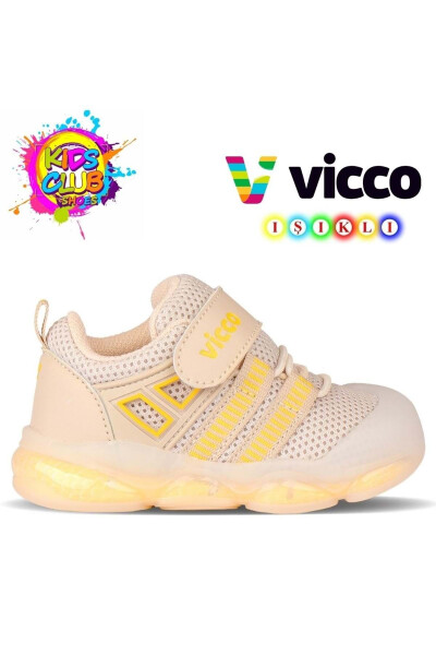 Vicco Orante İlk Adım Bebek Ortopedik Çocuk Spor Ayakkabı BEJ - 22