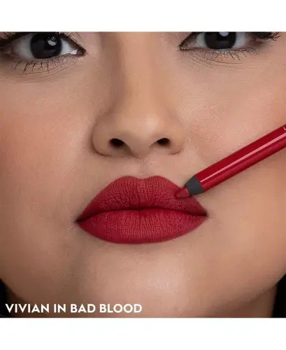Vice Glide-On Lip Liner Pencil, Full Size - Bad Blood (Deep Red) - 6