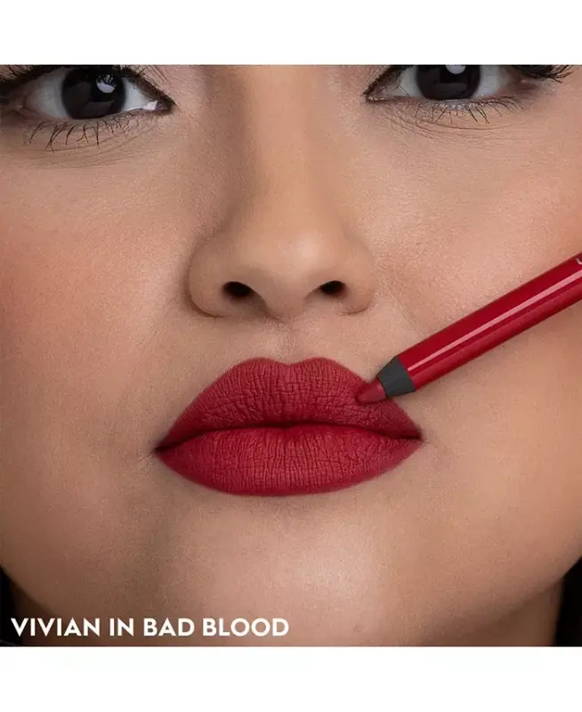 Vice Glide-On Lip Liner Pencil, Full Size - Bad Blood (Deep Red) - 6
