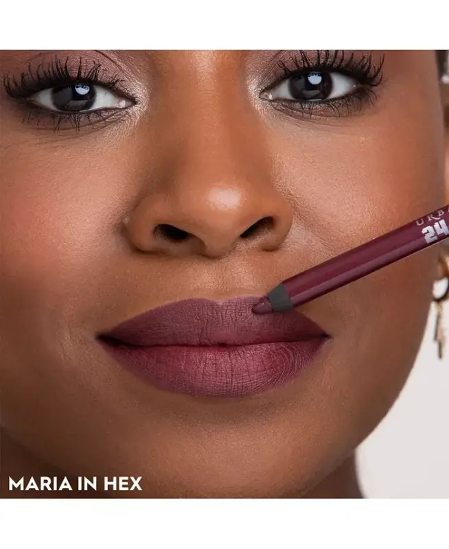 Vice 24/7 Glide-On Lip Liner Pencil-Hex (deep red wine) - 6