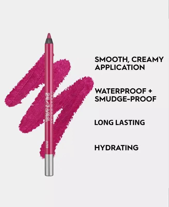 Vice Glide-On Lip Liner Pencil, Full Size - Jilted (Deep Fuchsia Pink) - 4