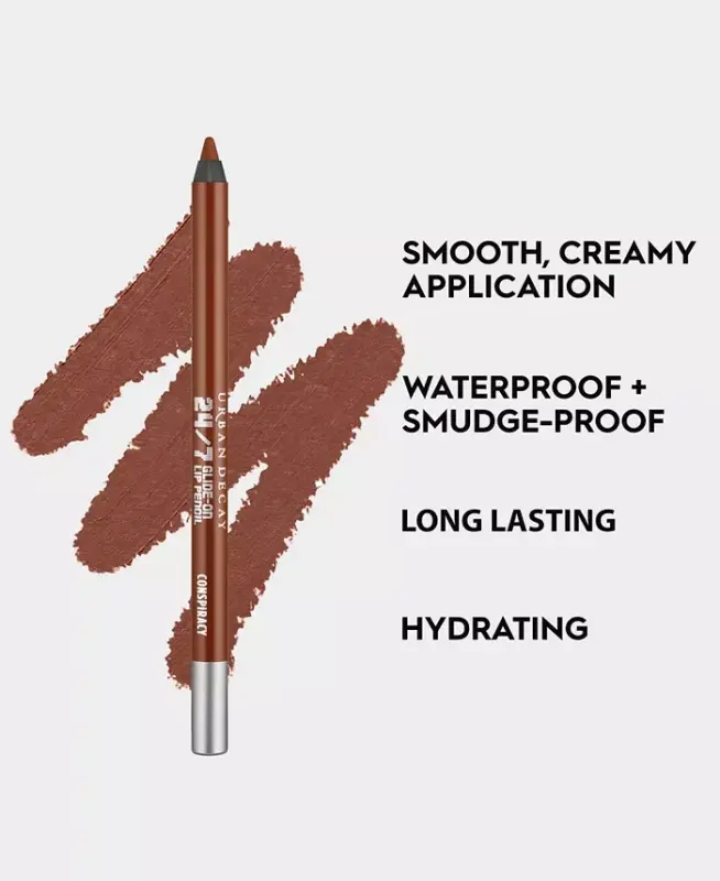 Vice Glide-On Lip Liner Pencil, Full Size - Conspiracy (plum-bronze) - 4
