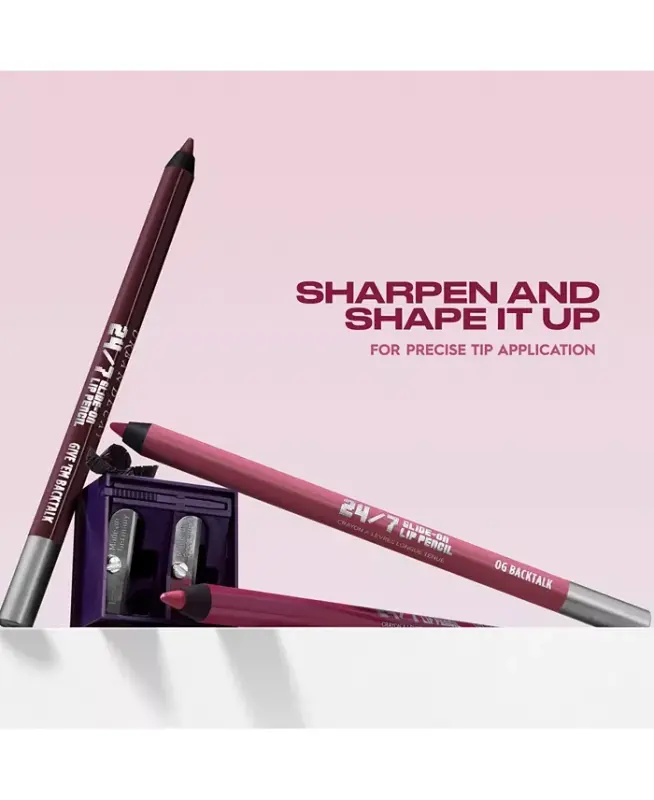 Vice Glide-On Lip Liner Pencil, Full Size - Luv Ya Backtalk (Medium Warm Mauve) - 4