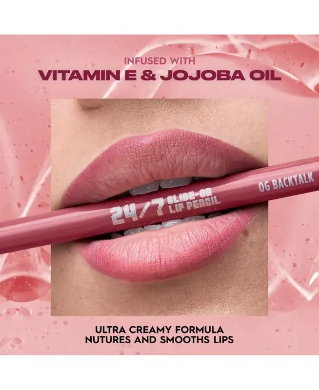 Vice Glide-On Lip Liner Pencil, Full Size - Luv Ya Backtalk (Medium Warm Mauve) - 6