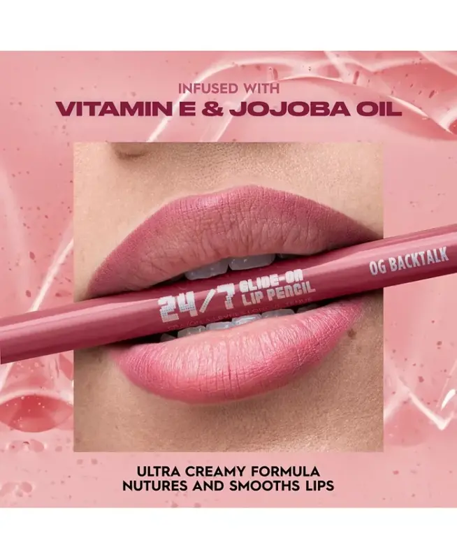 Vice Glide-On Lip Liner Pencil, Full Size - Luv Ya Backtalk (Medium Warm Mauve) - 18