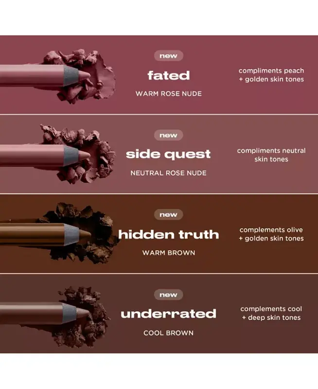 Vice Glide-On Lip Liner Pencil, Full Size - Warm Rose Nude - 3