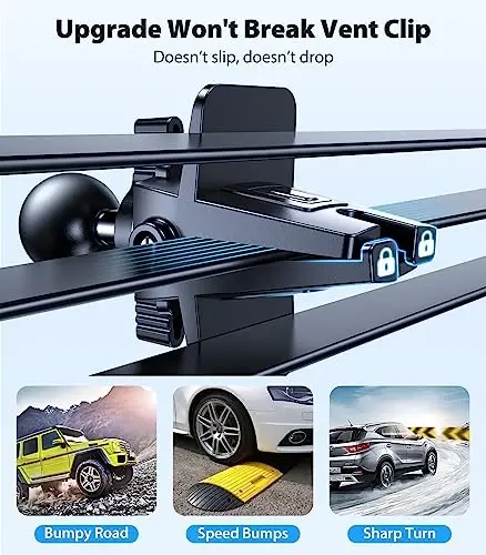 VICSEED for MagSafe Car Mount [Upgraded Strongest Magnet Power] Magnetic Phone Holder for Car Vent 360 Adjustable Magnetic Car Phone Holder Mount for iPhone 17 Pro Max 16 15 14 13 12 Plus Mini - 4