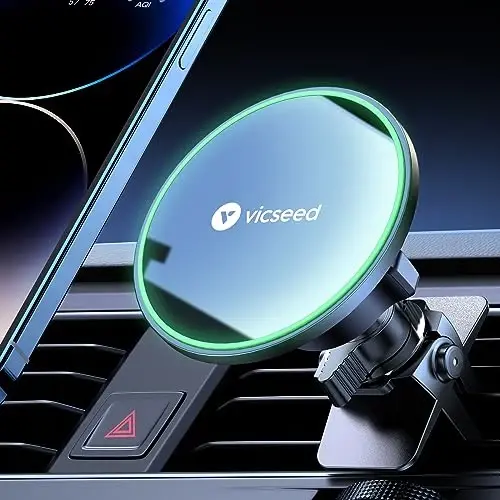 VICSEED MagSafe avtomobil o'rnatgichi uchun [Eng kuchli magnit quvvati yangilandi] Avtomobil shamollatgichi uchun magnit telefon ushlagichi 360 sozlanishi Magnit avtomobil telefon ushlagichi iPhone 16 Pro Max 15 14 13 12 Plus Mini uchun - 1