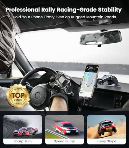 VICSEED Phone Holders for Your Car [Strongest Suction] [Rally Racing-Grade Stability] 2024 Upgrade Universal Car Phone Holder Mount Dashboard Windshield Vent Phone Mount for Car for iPhone All Phones - 13