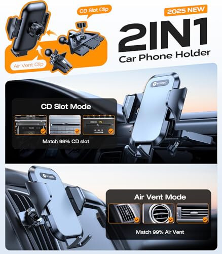 VICSEED Military-Grade Sturdy Car Phone Holder Mount, - 2