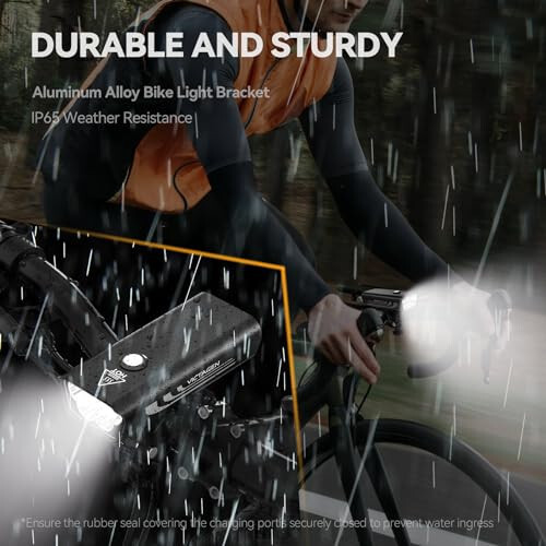 VICTAGEN Bike Lights Front and Rear - High Brightness 8500lm Rechargeable Bicycle Lights Set for Night Riding - Long Runtime Safety Lights for Cycling on Roads and Mountains - 5