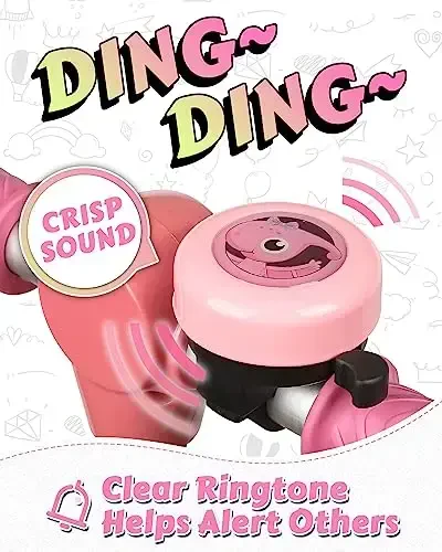 VICTGOAL Bike Bell for Kids with Loud Clear Sound, Bicycle Bell Scooter Bike Horn Ringtone Alert Cute Cycling for Toddler Children Boys Girls - 3