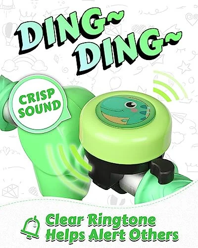 VICTGOAL Bolalar uchun baland va aniq ovozli velosiped qo'ng'irog'i, velosiped qo'ng'irog'i skuter velosiped klaxon signal qo'ng'irog'i yoqimli velosiped haydash bolalar bolalar o'g'il bolalar qizlar uchun - 3