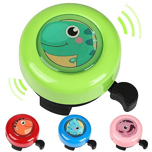VICTGOAL Bolalar uchun baland va aniq ovozli velosiped qo'ng'irog'i, velosiped qo'ng'irog'i skuter velosiped klaxon signal qo'ng'irog'i yoqimli velosiped haydash bolalar bolalar o'g'il bolalar qizlar uchun - 1