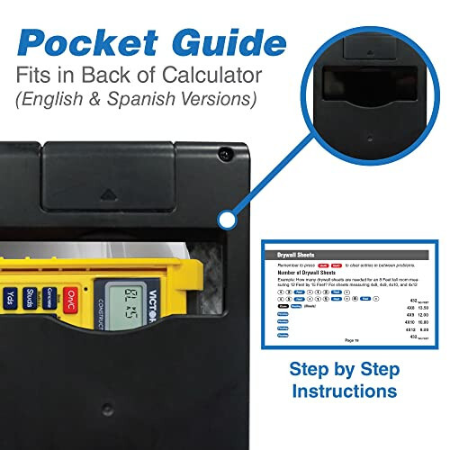 Victor C5000 Construction Materials Calculator with Protective Case - 4