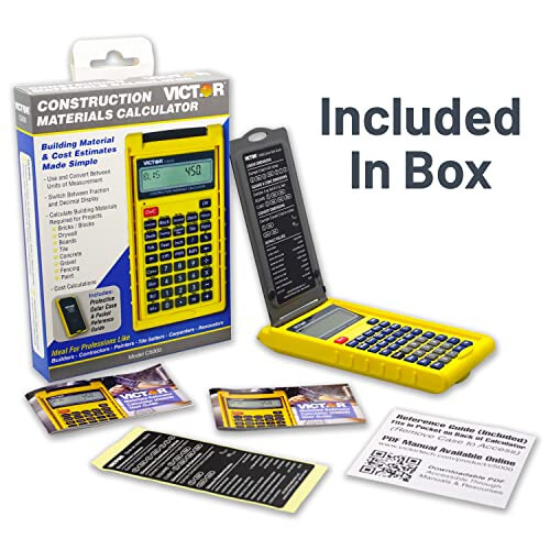 Victor C5000 Construction Materials Calculator with Protective Case - 5