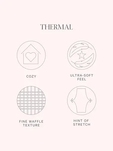 Victoria's Secret Thermal Pajama Set, Long Sleeve Shirt and Pants, Sleepwear for Women (XS-XXL) - 5