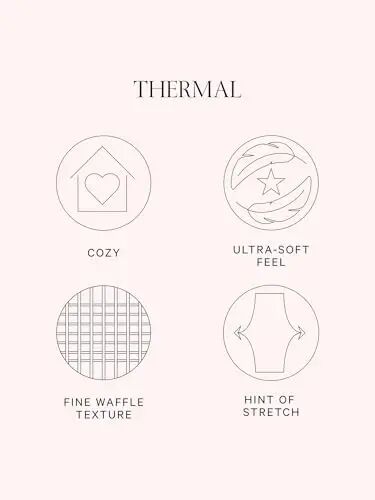 Victoria's Secret Thermal Pajama Set, Long Sleeve Shirt and Pants, Sleepwear for Women (XS-XXL) - 4