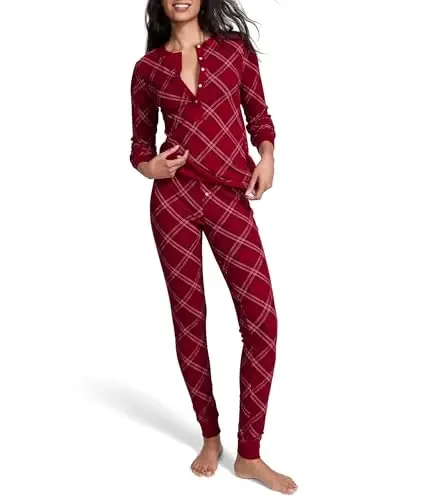 Victoria's Secret Thermal Pajama Set, Long Sleeve Shirt and Pants, Sleepwear for Women (XS-XXL) - 1