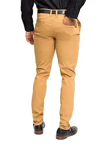 VICTORIOUS Men's Basic Casual Slim Fit Stretch Chino Pants - VICTORIOUS (1)