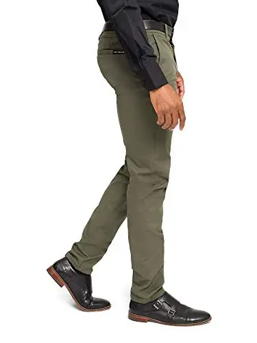 VICTORIOUS Men's Basic Casual Slim Fit Stretch Chino Pants - 4