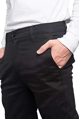 VICTORIOUS Men's Basic Casual Slim Fit Stretch Chino Pants - 5