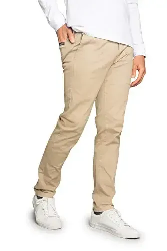 VICTORIOUS Men's Basic Casual Slim Fit Stretch Chino Pants - 5