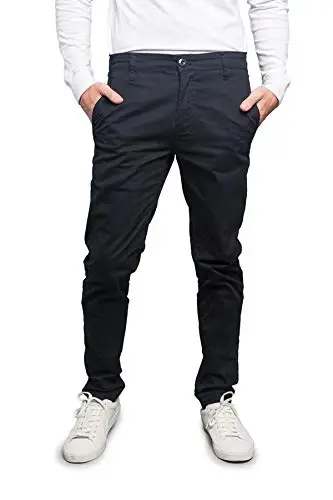 VICTORIOUS Erkek Temel Günlük Slim Fit Streç Chino Pantolon - 1