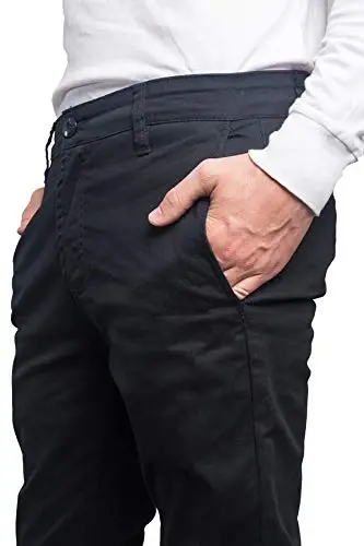 VICTORIOUS Erkek Temel Günlük Slim Fit Streç Chino Pantolon - 5