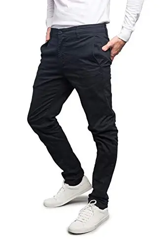 VICTORIOUS Men's Basic Casual Slim Fit Stretch Chino Pants - 2