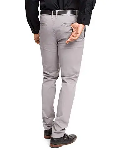 VICTORIOUS Men's Basic Casual Slim Fit Stretch Chino Pants - 2