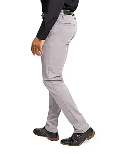 VICTORIOUS Men's Basic Casual Slim Fit Stretch Chino Pants - 3