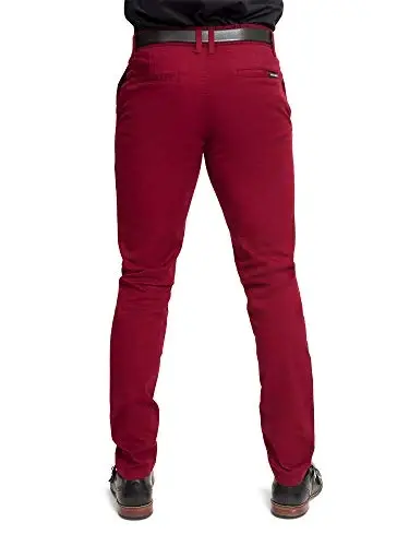 VICTORIOUS Men's Basic Casual Slim Fit Stretch Chino Pants - 2