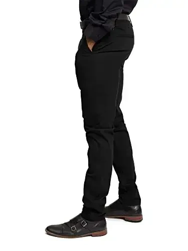 VICTORIOUS Men's Basic Casual Slim Fit Stretch Chino Pants - 3