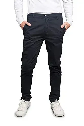 VICTORIOUS Men's Basic Casual Slim Fit Stretch Chino Pants 