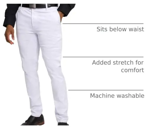 VICTORIOUS Men's Basic Casual Slim Fit Stretch Chino Pants - 4