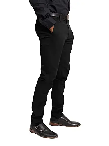 VICTORIOUS Men's Basic Casual Slim Fit Stretch Chino Pants - 5