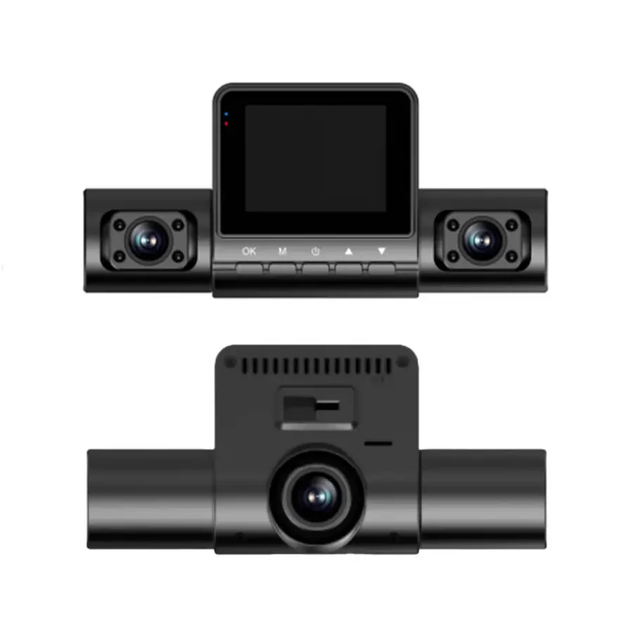 Видеорегистратор Gmogad 4-канальный, 360 градусов, FHD 1080P x 4, передняя и задняя камеры, 2K передняя + 1080P внутренняя*2, карта 64 ГБ, Wi-Fi, GPS, запись по циклу, ночное видение, черный - 2