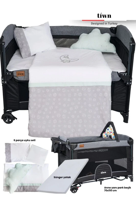 Viego 3 In 1 | Anne Yanı Park Beşik 6 Parça Uyku S - TIWN