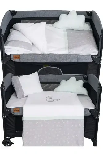 Viego 3 In 1 | Anne Yanı Park Beşik 6 Parça Uyku S - 5