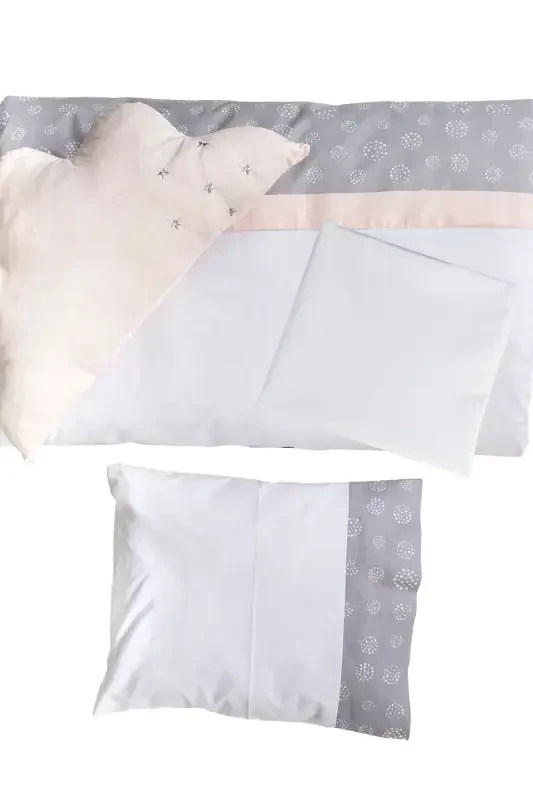 Viego 3 In 1 | Bedside Sleeper Playard 6 Pcs Bedding Set Mattress | Anti-Allergenic-Brown - 6