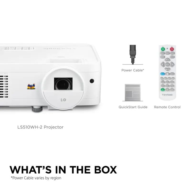 Viewsonic LS510WH-2 3000 LmX WXGA lazer proyektor Keng rangdagi ranglar va Biznes va ta'lim uchun 360 darajaga yo'naltirish - 7