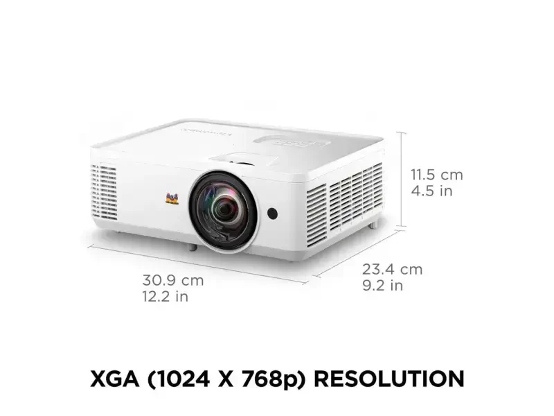 ViewSonic PS502X 4000 Lyumen XGA HDMI Qisqa Masofali Proyektor Taʼlim va Ofis Uchun - 5