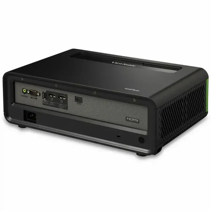 ViewSonic X1-4KPRO, Xbox bilan mos keladigan Google TV va Netflix o'rnatilgan, 2500 lyumen, Vertikal va Gorizontal Keystone, 4 Burchakni Sozlash, Aqlli Uy Teatri uchun 1,3x Optik Zoom - Yuqori Dinamik - 7