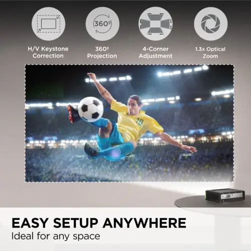 ViewSonic X1-4KPRO 4K UHD Projector with Built-in Google TV - 5