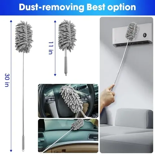 Viewsun Car Cleaning Kit, 17PCS Car Interior Detailing Kit with Gray High Power Handheld Vacuum, Detailing Brush Set, Windshield Cleaner, Cleaning Gel, Complete Auto Accessories for Men, Women - 3