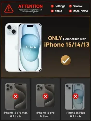 Vihibii iPhone 15, iPhone 14 va iPhone 13 uchun karta hamyonli g‘ilof (4 ta karta), [RFID blokirovka] & Sürgülü linzali kamera qopqog‘i & Ko‘tarilgan qirralar ekranini himoya qiladi, zarbga chidamli hamyon telefon g‘ilofi, ko‘k - VIHIBII (1)