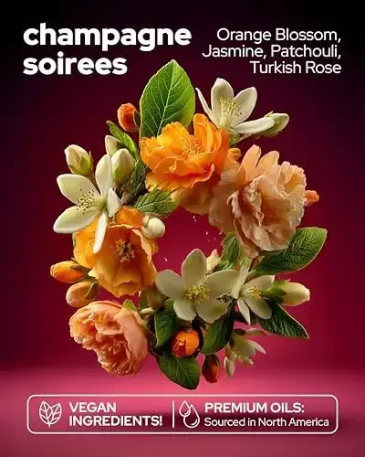 Vilicci Car Air Freshener | Luxurious Hanging Diffuser | Premium Hanging Car Diffuser | Long Lasting Fragrance for Auto | 1 Bottle of Car Scent (1 Count (Pack of 1), Champagne & Soiree) - 2